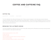Tablet Screenshot of coffeefaq.com